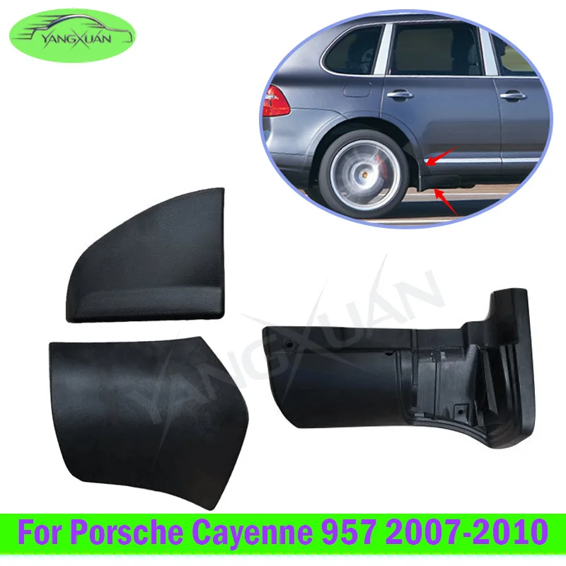 Door Trim Panel Strip Fender Cover Rear Fender Skirt Cover Apron Corner Trim Cap For Porsche Cayenne 957 2007-2010
