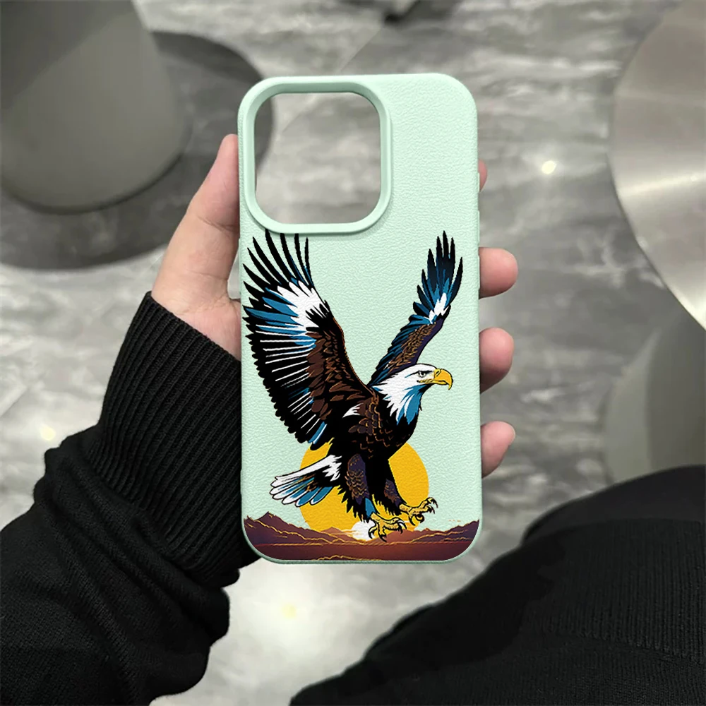Soaring Eagle Handyhülle für iPhone 17 16 15 14 13 12 11 ProMax 16 15 14 Plus 17 16 15 14 13 12 Pro 17Air Silikon Matte Hülle – Detail 10