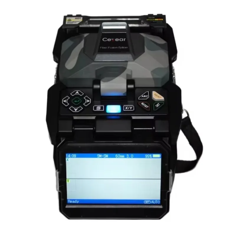6481A fiber fusion splicer with 7-second fast splicing and alignment of six motor cores