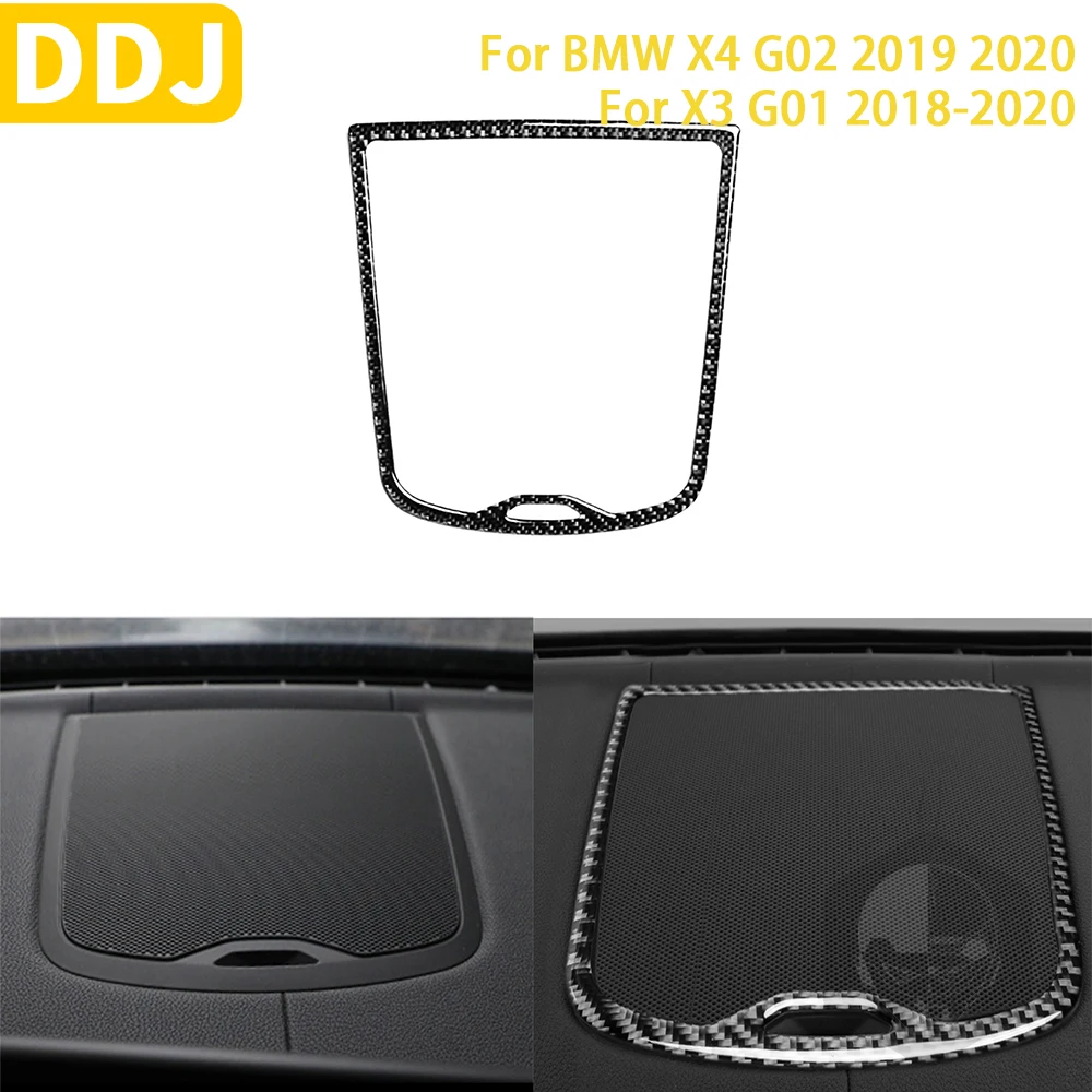 

For BMW X4 G02 2019 2020 X3 G01 2018-2020 Accessories Carbon Fiber Interior Car Dashboard Panel Trim Sticker Decoration