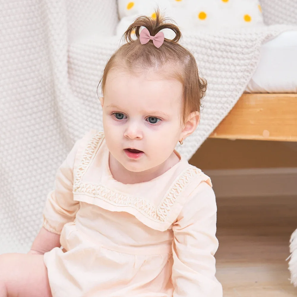 10 pçs arcos elásticos hairbands náilon rabo de cavalo titular corda para meninas do bebê adorável borracha de gorgorão faixas de cabelo crianças acessórios para o cabelo