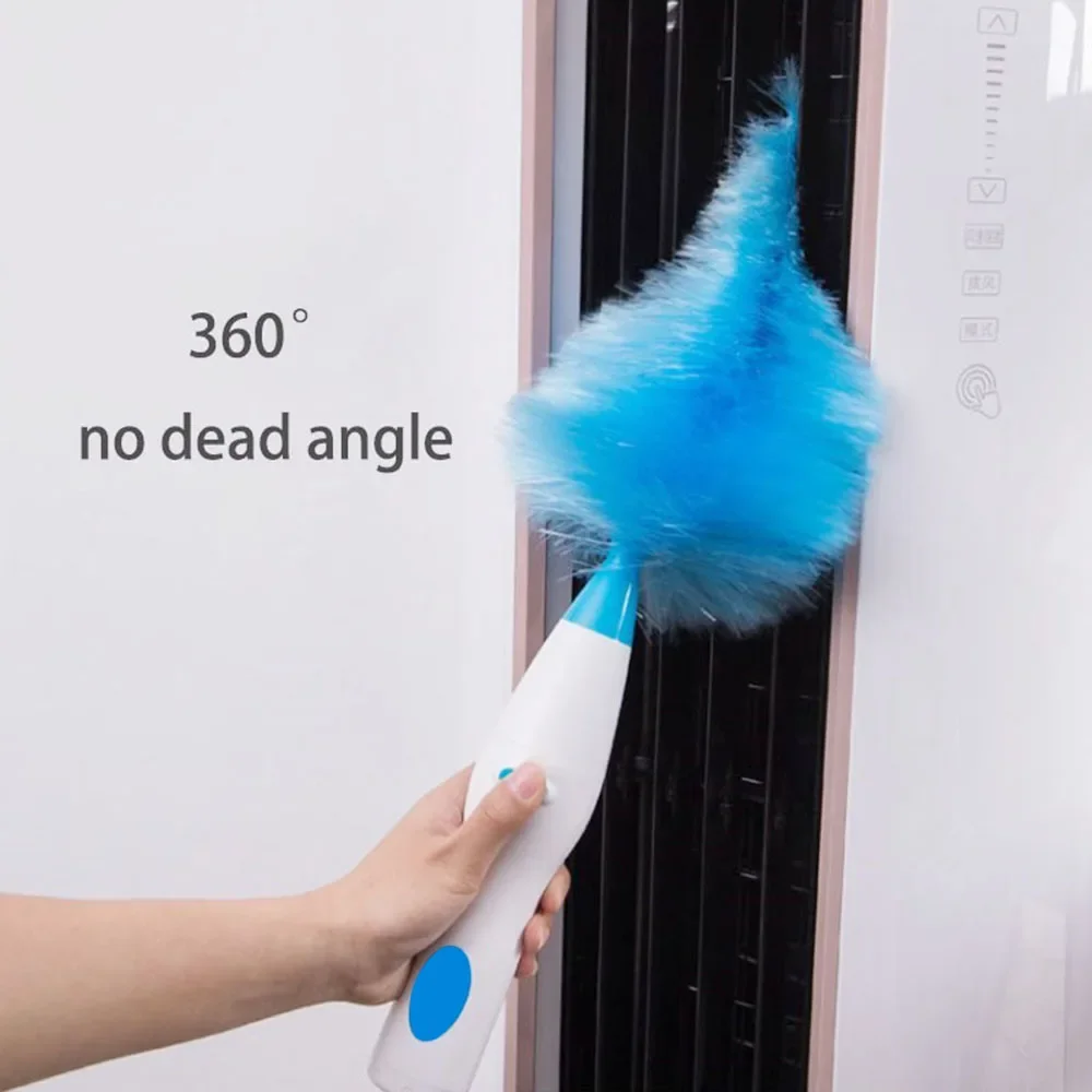 360 Degree Rotating Electric Cleaning Brush, Detachable Dust Broom, Portable Wireless Feather Brush, Cleaning Tool Brush 로봇청소기