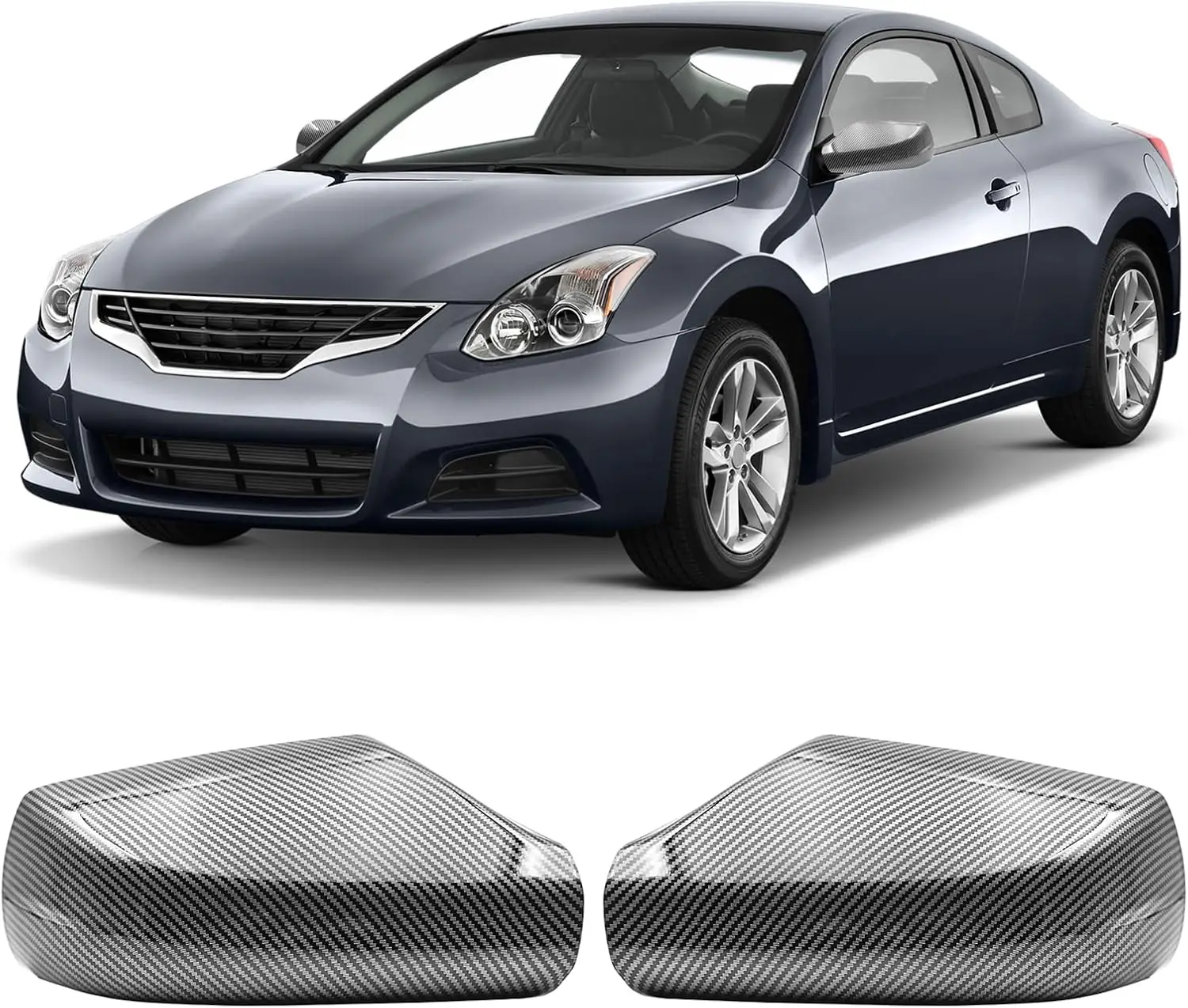 

Глянцевые черные накладки на боковые зеркала для Nissan Altima 2.5L 2007-2012 годов, внешний декоративный элемент