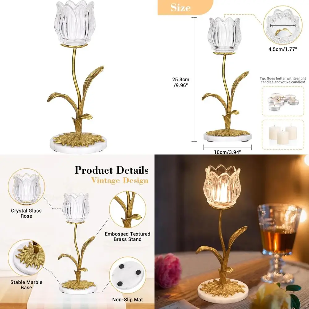 

Роскошный хрустальный стеклянный цветочный подсвечник - высококачественный художественный подсвечник для творческого освещения