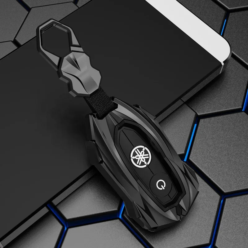 Zinc Alloy  Car Remote Key Case Cover Shell For Yamaha Nmax 2021/2022 NVX NVX155 XMAX XMAX300 QBIX AEROX JAUNS 2018 2019