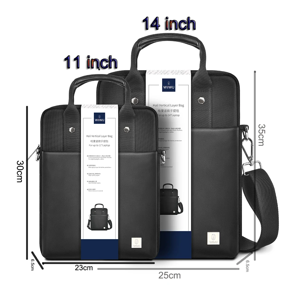 Torba na ramię WiWU na laptopa MacBook Pro 14 M5 M4, odporna na wstrząsy torba na notebooka, etui na laptopa iPad Air Pro 11, torba na laptopa MacBook Air 13