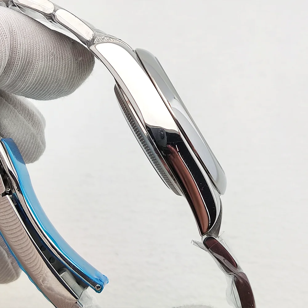 Cassa per orologio da uomo di lusso da 39 mm NH35 Custodia per quadrante da 28,5 mm Custodia impermeabile in vetro zaffiro in acciaio inossidabile 904L Custodia per orologio NH35