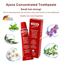 Ajona Stomaticum Concentrated Toothpaste 25ml German Natural Without Fluor No Fluoride Free Small Mini Travel Caries Tooth Paste