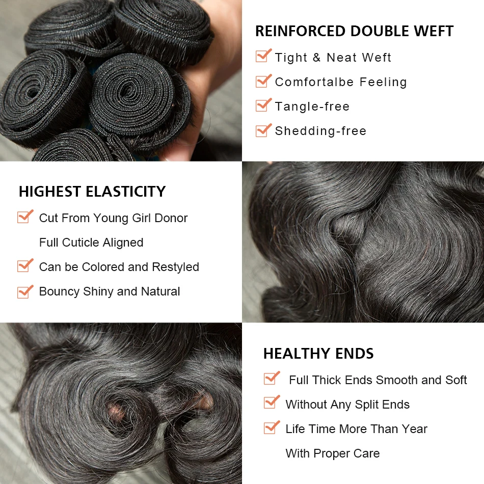 Wigirl 30 40 Inch Body Wave Human Hair Bundels Remy Hair Water Golvend Braziliaans Haar Bundels Weven Bundels 2/3/4 Pcs Menselijk Haar