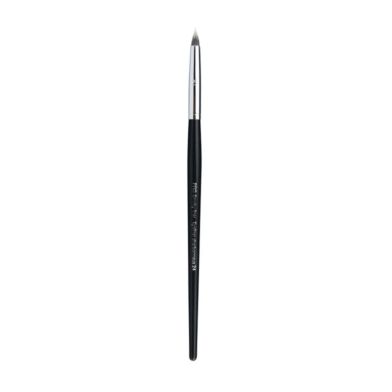 Profesjonalny SEP # 24, czarna, długa rączka Pro Smoky Liner Eyeliner Pędzel do makijażu ust Narzędzie kosmetyczne dla kobiet