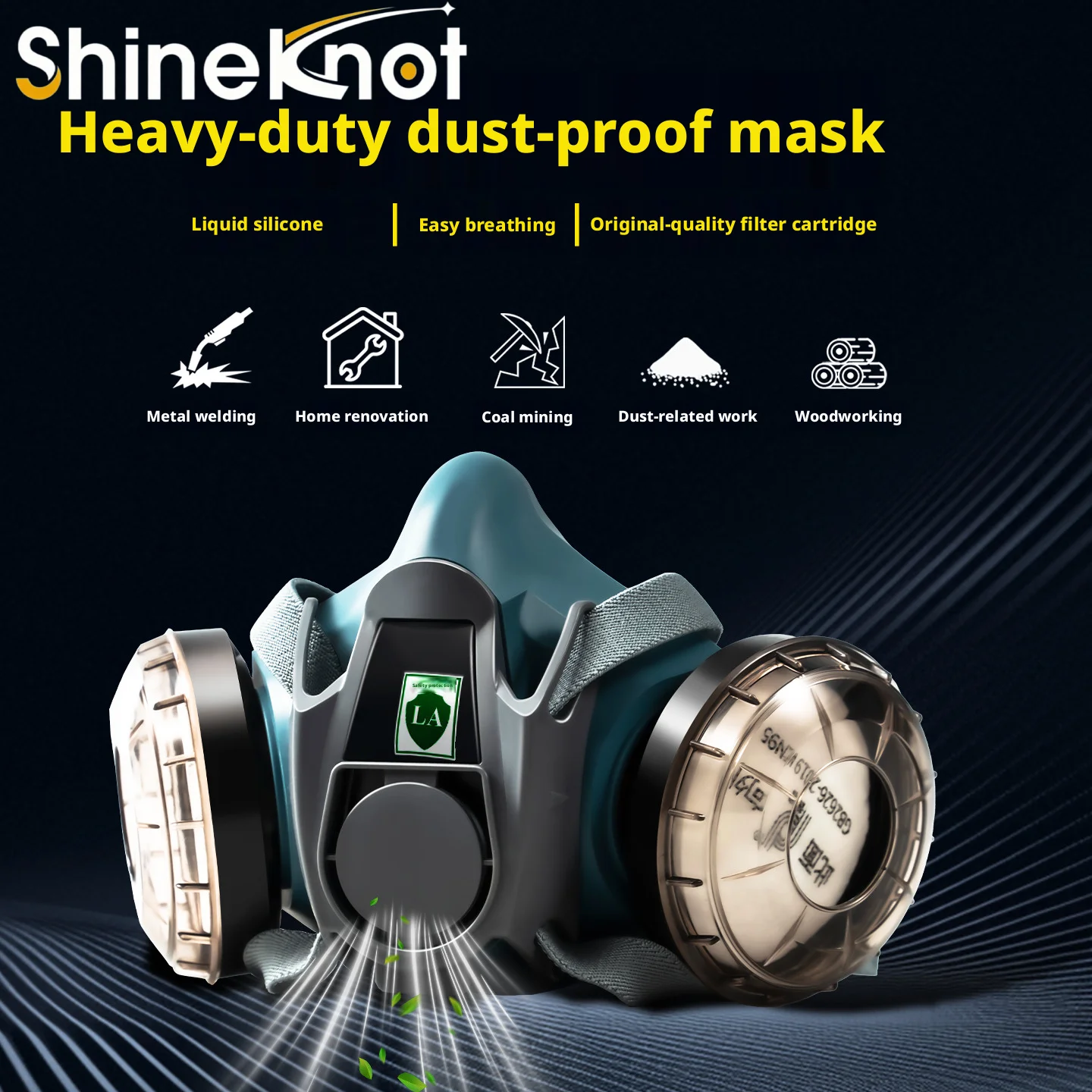 SHINEKNOT Mask Welding Special Welding Dustproof Heavy Dust Easy To Breathe Genuine Kn95 Argon Arc Welding Anti-Virus