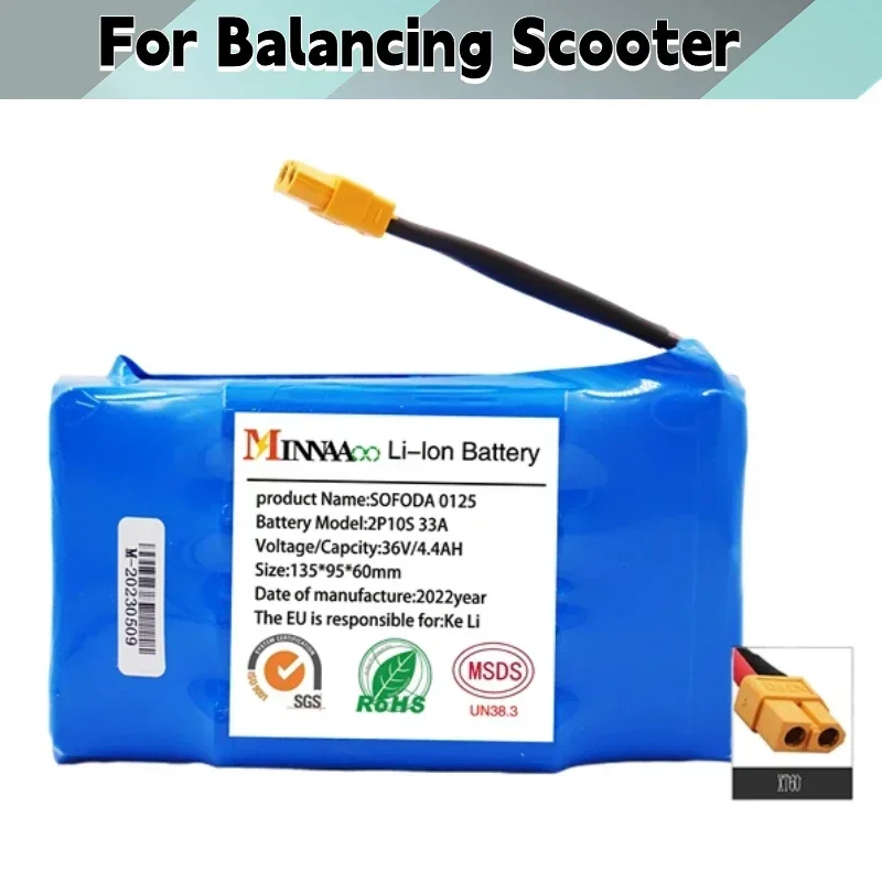 36V Rechargeable Li-ion Battery Pack 12000mAh 12Ah Lithium Ion Cell For Electric Self Balance Scooter Hoverboard Unicycle