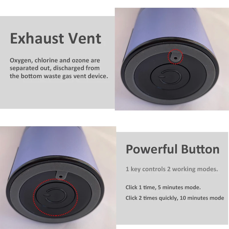 휴대용 5000ppb 수소 풍부한 물병 생성기 SPE/PEM H2 메이커 건강을위한 수소 풍부한 물 컵 플라스크