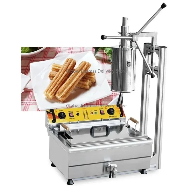 Industrial Commercial Automatic Spanish Churros Maker with Filling Machine And Fryer for Sale - Kitchen Churros Production Line