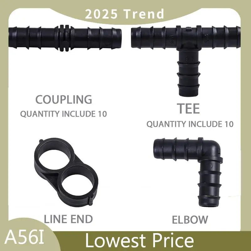 ABDD Drip Irrigation Accessories Kit Drip Irrigation Barb Connector For Drip Irrigation System Garden Watering Kit 40PCS
