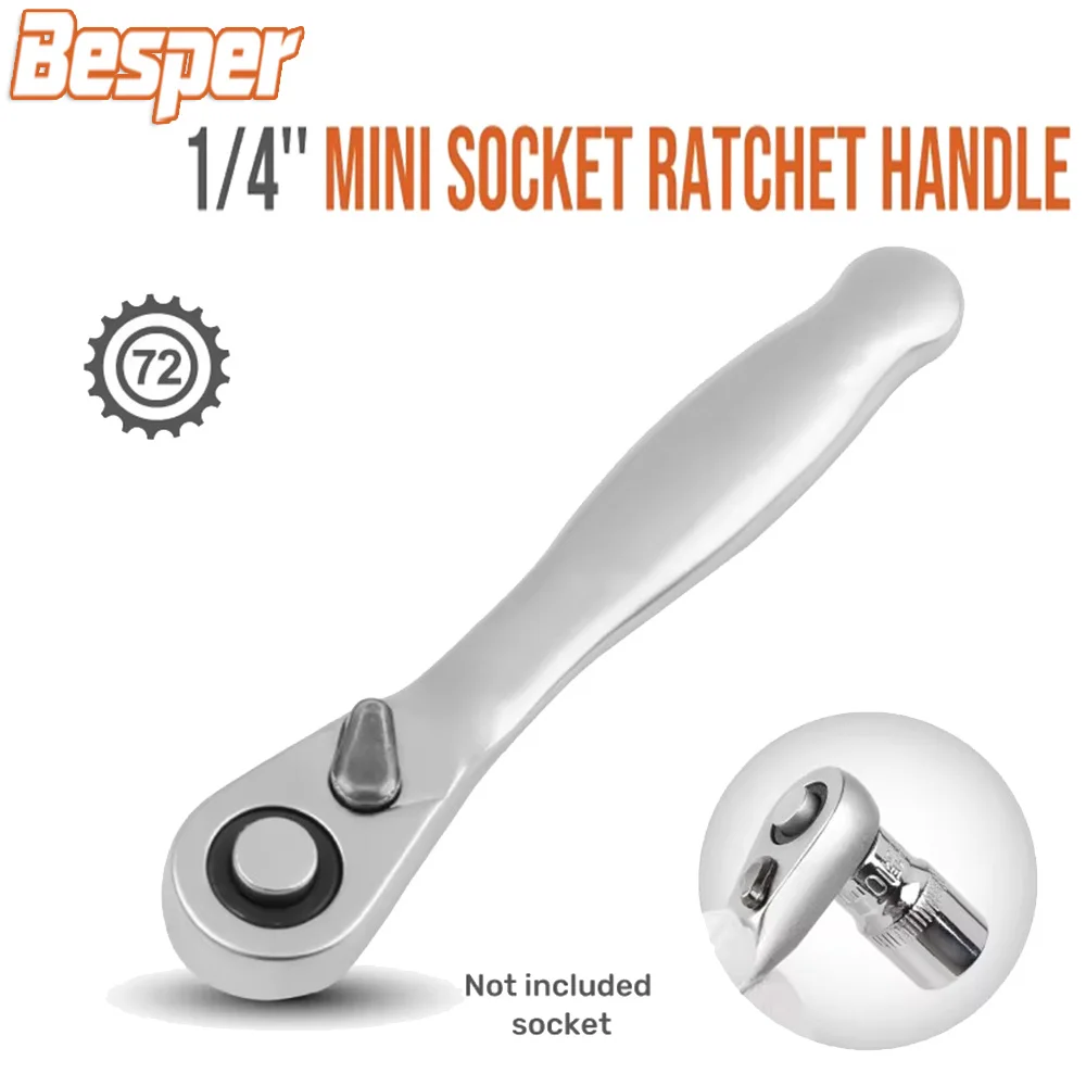 

Mini Ratchet Wrench Screwdriver Dual Head 72 Teeth Socket Tool Portable Hex Torque Wrenches Hand Repair Tool