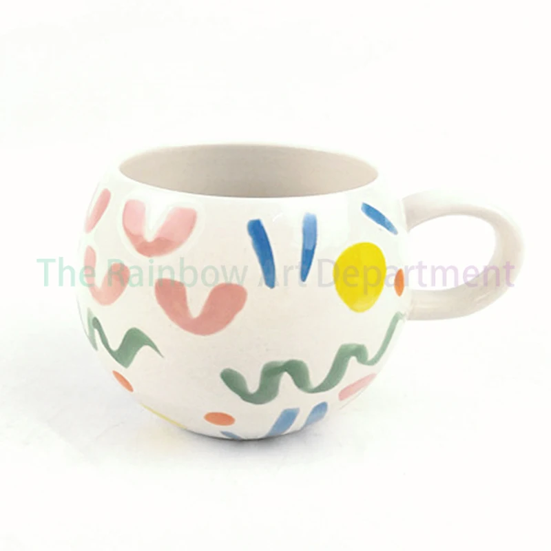 Creative Pot Belly Coffee Cup Ceramic Teacup mMilk Breakfast Mug Logo Design Water Cup