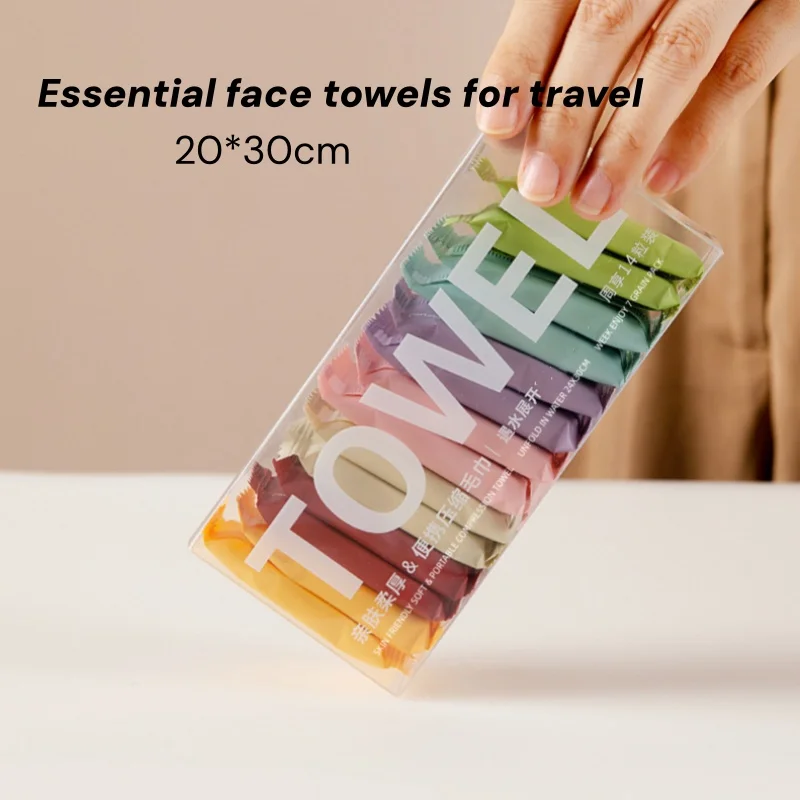 14/28/42PCS Disposable Compressed Face Towel Color Independent Packaging Outdoor Camping Leisure Travel Convenient Fast Travel