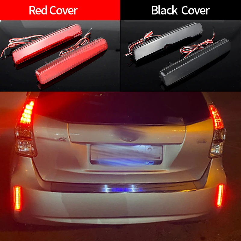 

2 шт. OEM # :8191047010 8192047010 Для 2014-2016 Scion tC/Для 2012-2017 Toyota Prius V Автомобильный светодиодный отражатель заднего бампера стоп-сигналы