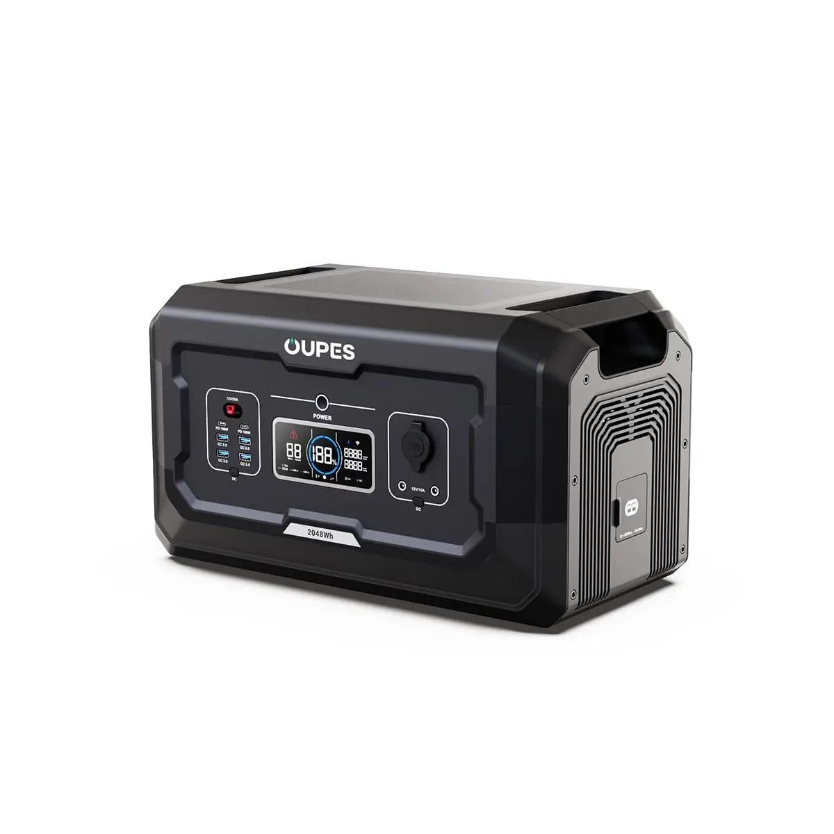B2 Smart Extra Battery - 2048Wh LiFePO4 Expansion for Mega 1/2/3 Portable Power Station, 2100W Solar Charging &, Customized