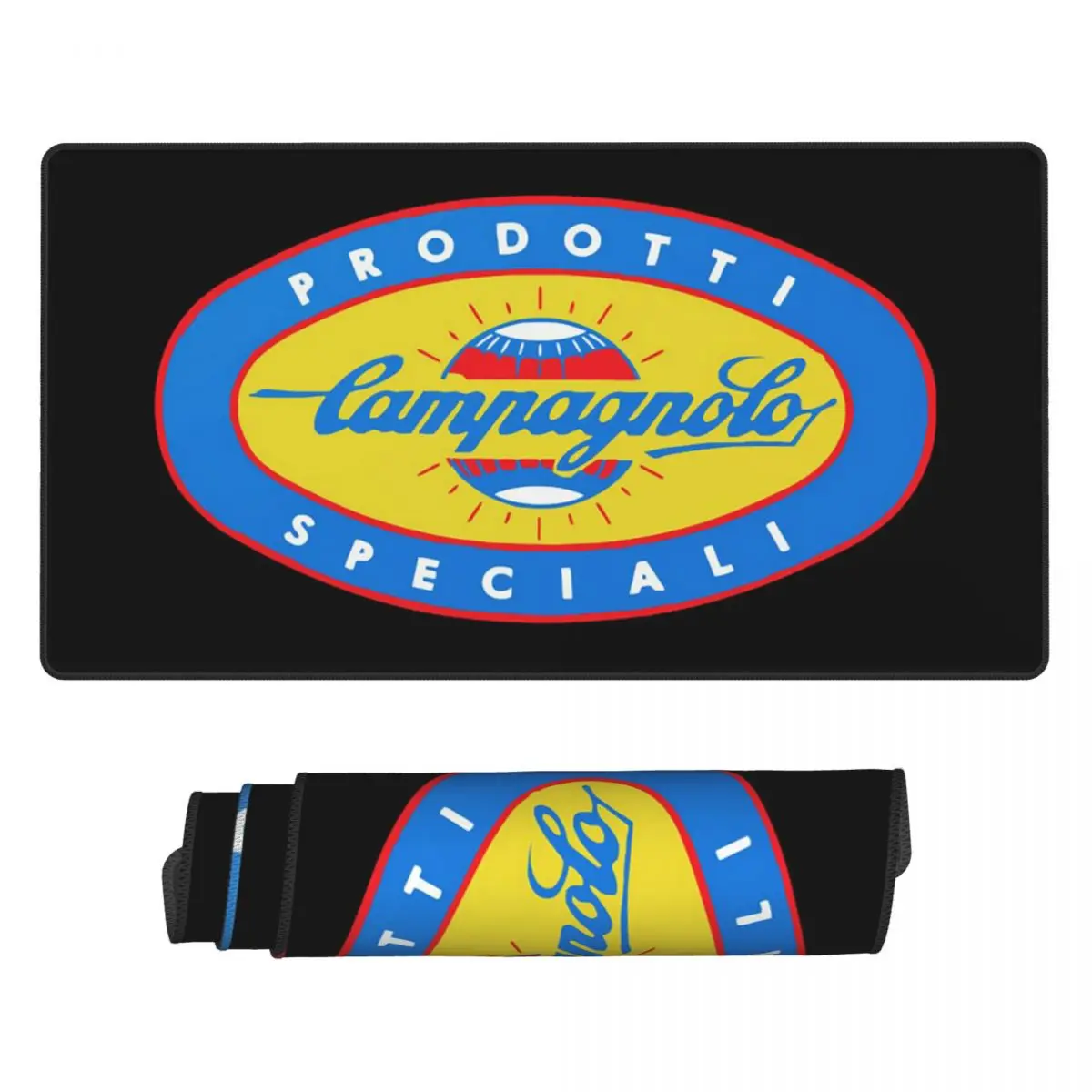 

Большой коврик для мыши Campagnolo Vintage Italian Cycling Tour, коврик для геймеров, для ПК и ноутбуков, аксессуары для клавиатуры, настольный коврик