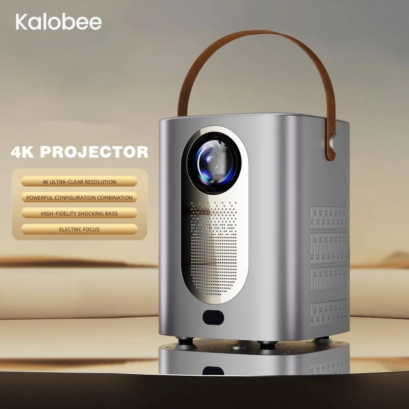 Tragbarer Mini-Projektor für Heimkino, Full-HD-Bildschirm, Video, HD-Display, 4K-LCD, Heim-Smart-Android-Hologramm-Projektor 4K