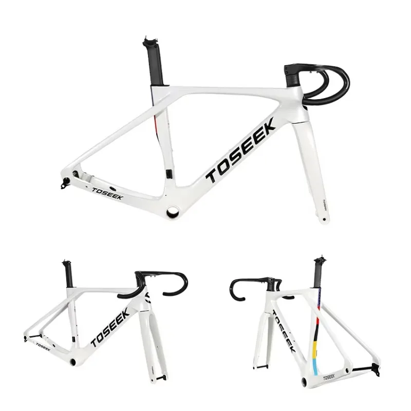 

Carbon Road Bike Frame 700C*32C Disc Brake Full Internal Wiring Thru Axle Road Bicycle Frame Set