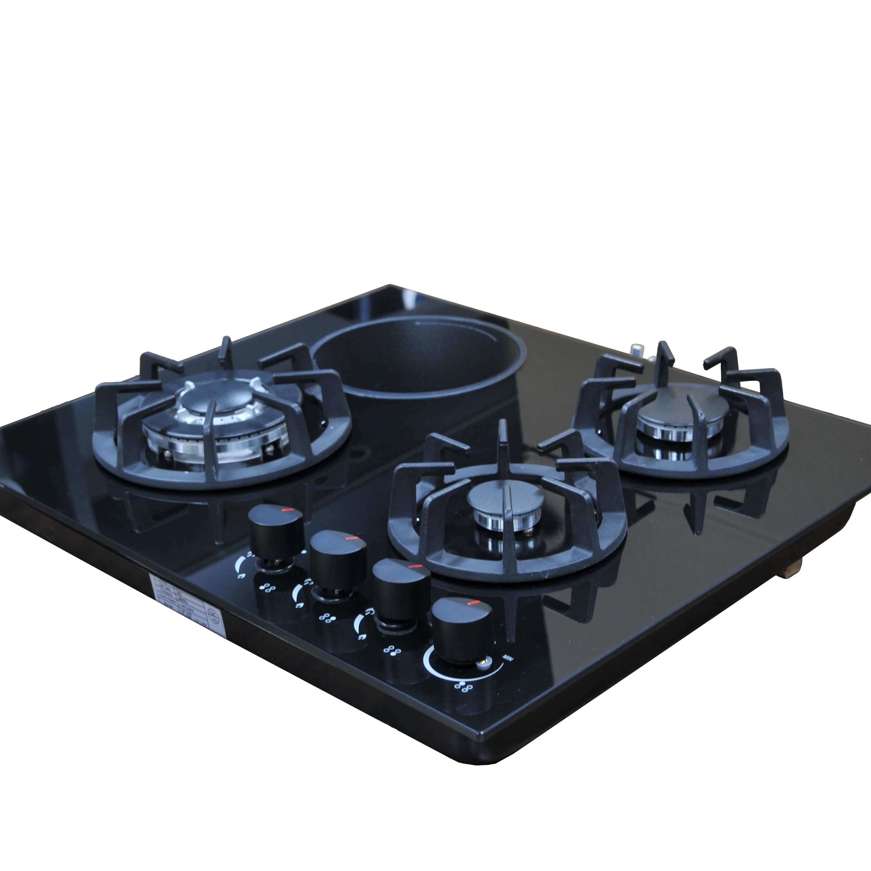 Factory Custom Cheap Good Price Gas Hob Good Price 4 Burners Gas Stove Built in Combination of Gas Stove and Induction Cooker