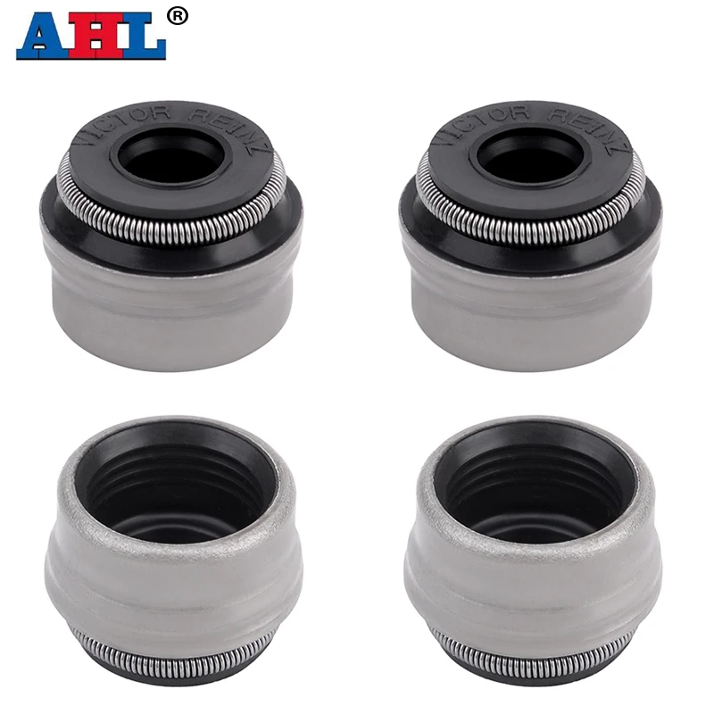 AHL 4pcs Motorcycle Valve Stem Oil Seal For 250 450 501 FE 250FE 450FE 501FE 4T 2017 For PEUGEOT 125 ELYSEO DD DT 1999