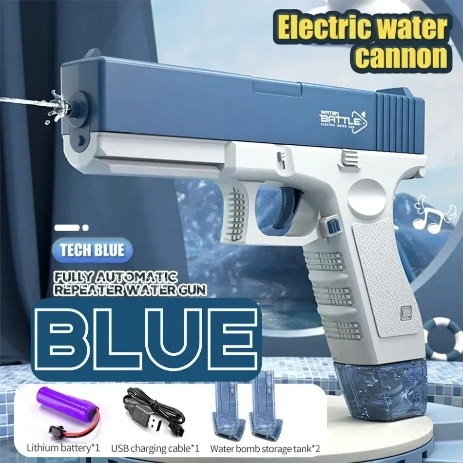 Water fight electric water gun high pressure students children adult black technology water magic manual