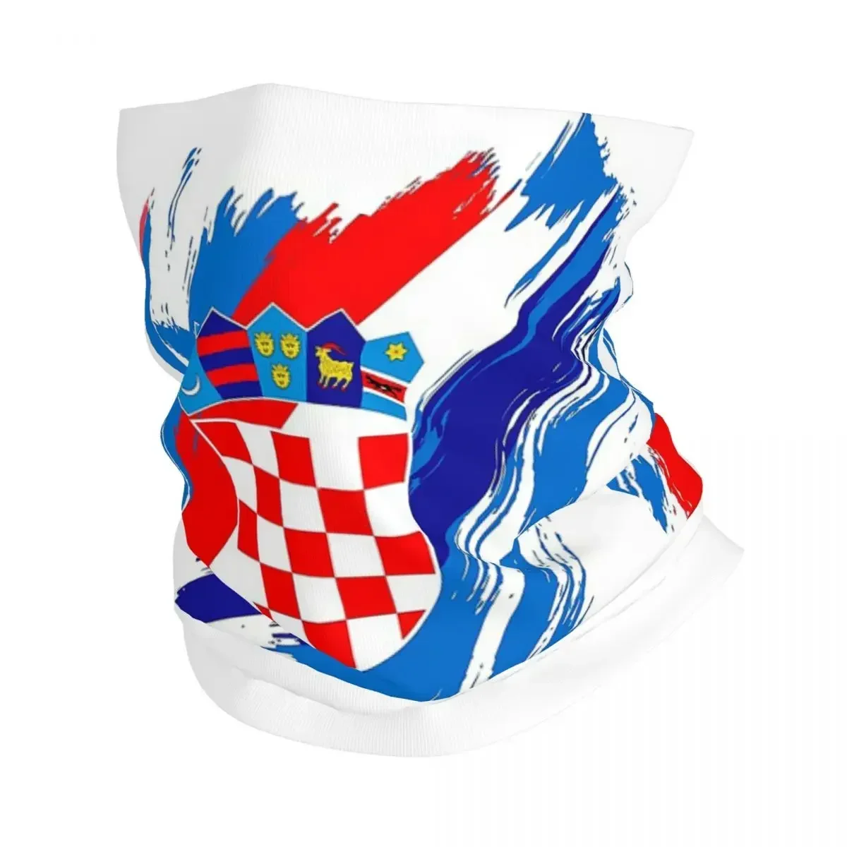 Croazia Football Flag 1 (2) Bandana Neck Cover Printed Mask sciarpa sciarpa da ciclismo calda Running For Men Women Adult traspirante