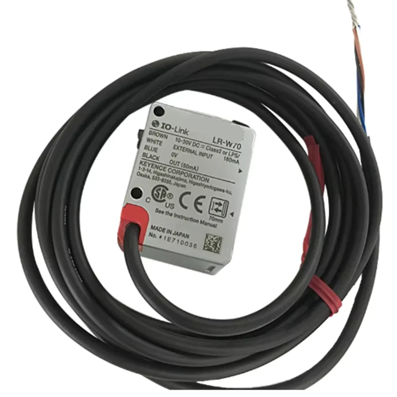 مع الضمان الاستشعار LR-W70 الليزر الكهروضوئي اللون التبديل الاستشعار موقف الاستشعار الأبيض LED IP65 IP67 كابل PVC جديد وأو #2