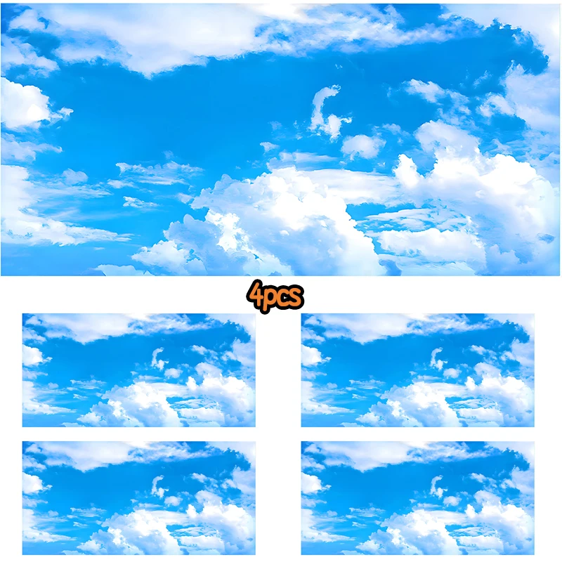 

4Pcs Fluorescent Light Covers Light Covers for Ceiling Lights Classroom With 10 Magnetic Buckles Magnetic Lamps Filters For Home