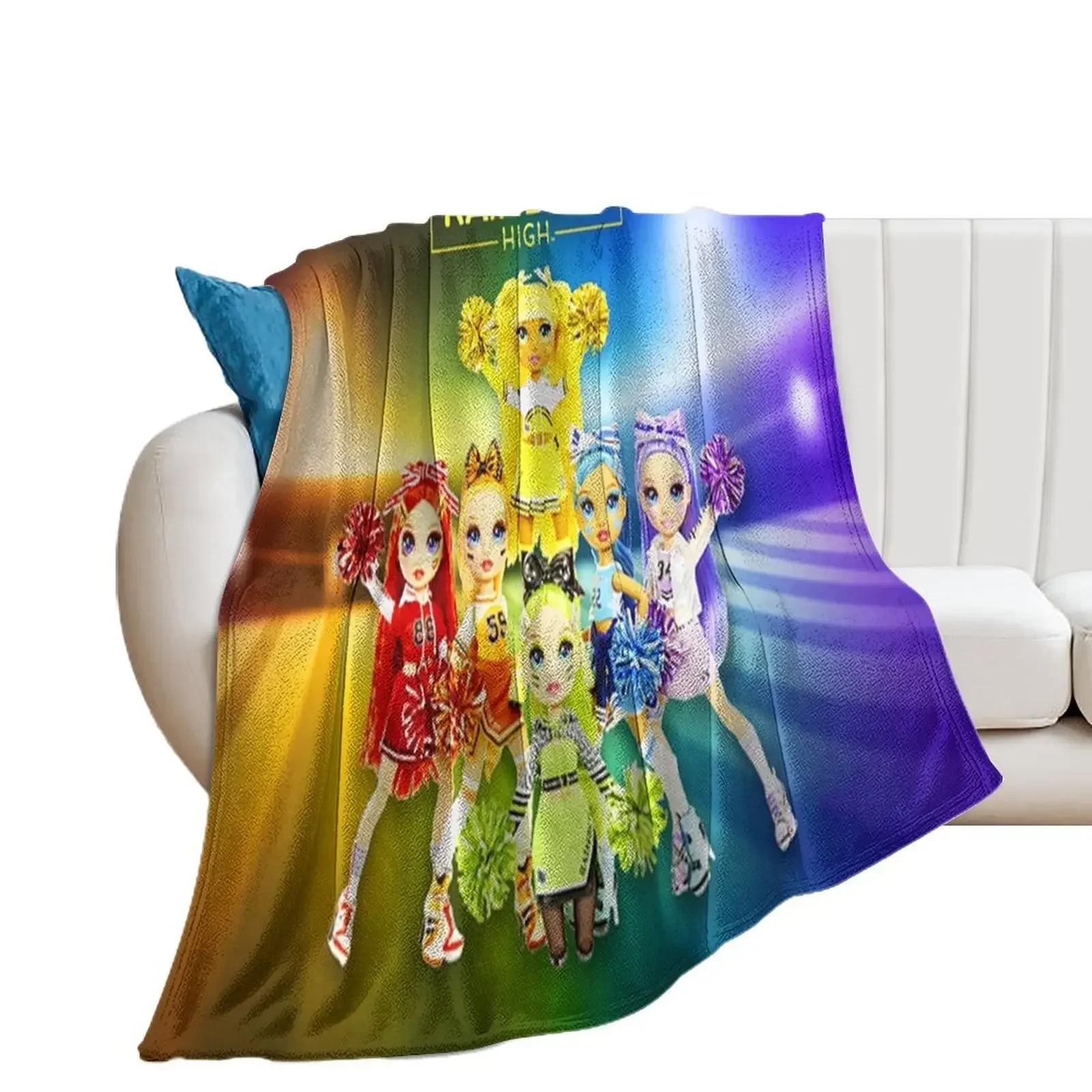 

Rainbow High Gift For Fans rainbow high dolls rainbow high characters Throw Blanket Decorative Throw Bed Polar Flannel Blankets