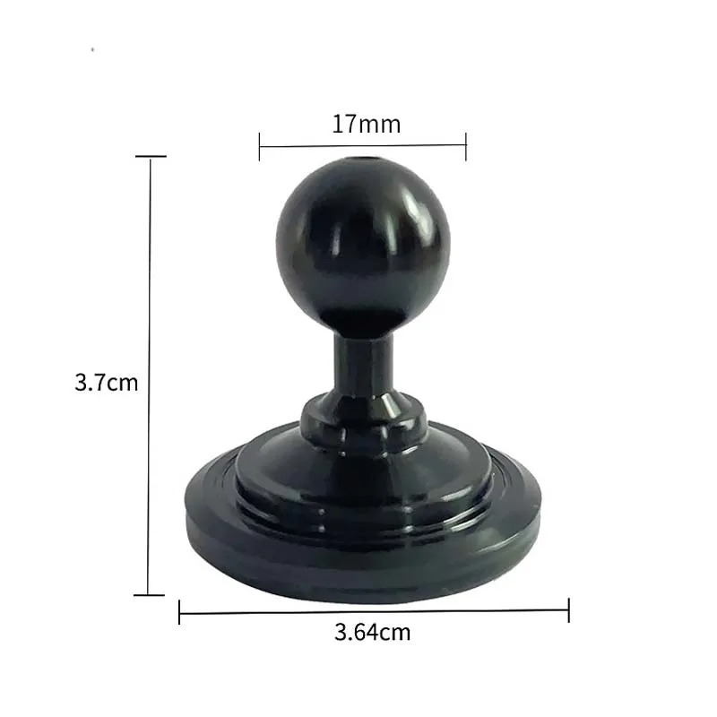 Aluminum Alloy Round Mounting Base with 17mm Ball Head for Magnetic Car Mount Mobile Phone Holder GPS Support Stand Accessories