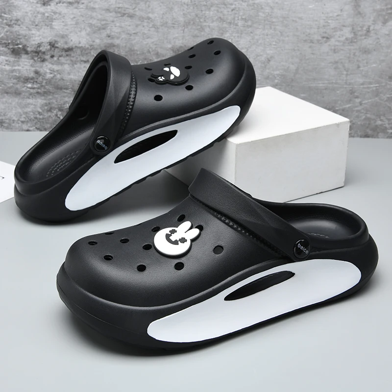 Men Trend New Summer Slippers EVA Soft Bottom Cloud Slides Light Beach Shoes Male Suitable Indoor and Outdoor