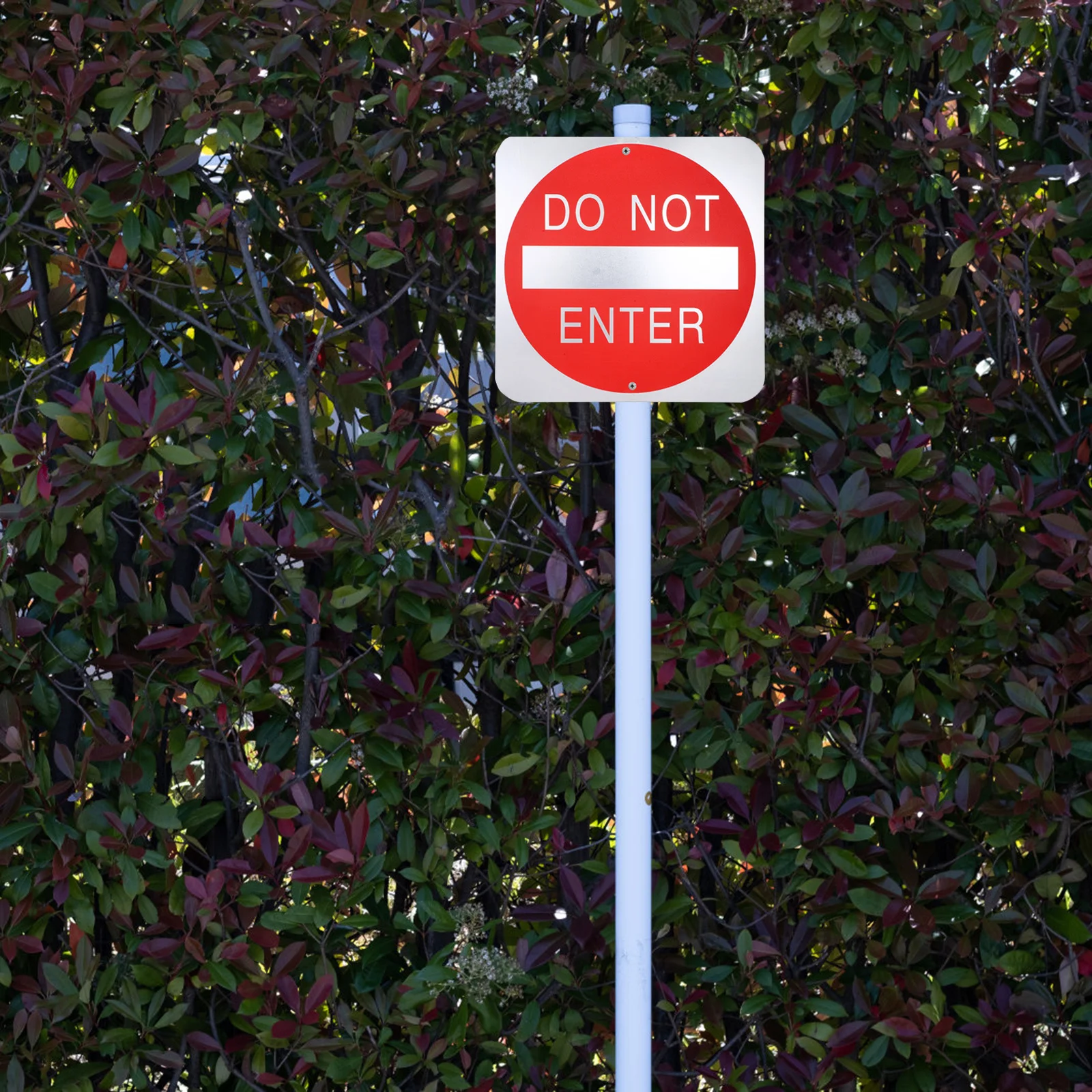 Do Not Enter Warning Sign Aluminum Alloy Rust-Proof High Visibility Safety Sign for Construction Warehouse Outdoor Indoor Metal