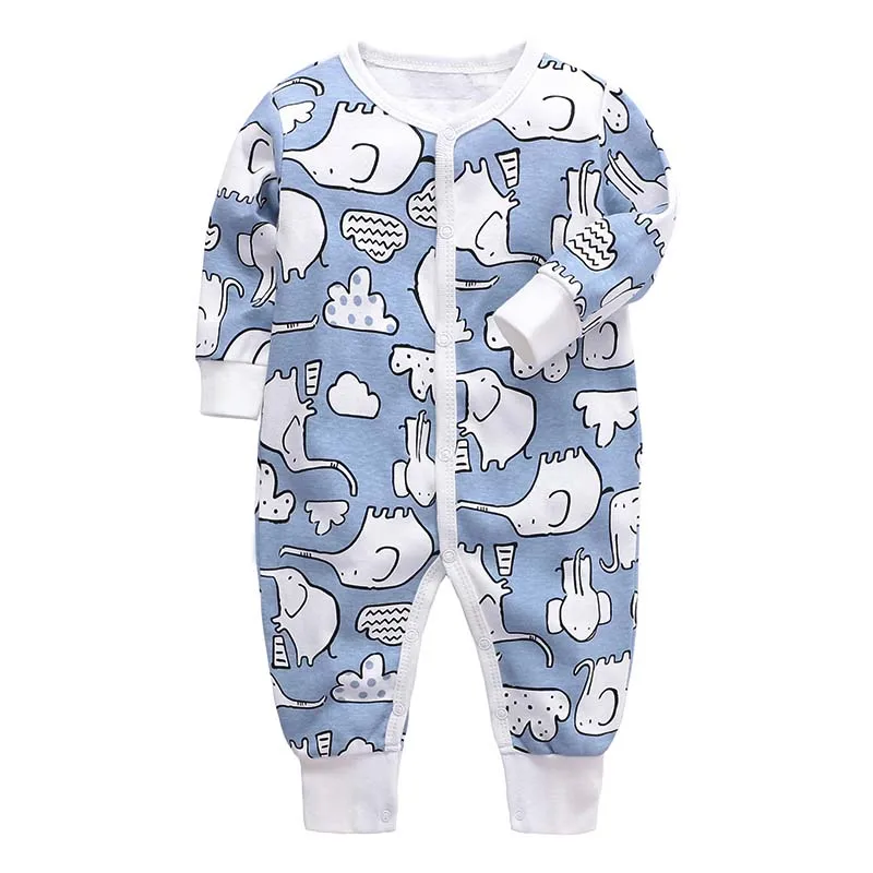 Spring and Autumn Baby Romper for baby Boys Girls Clothes Cartoon Printed Jumpsuit pants crawling Pajamas Baby Clothes Playsuit