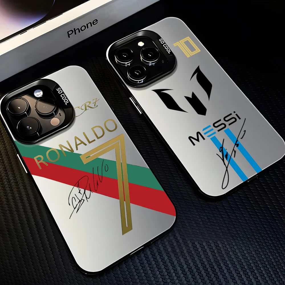 Hot C-cR7-R-Ronaldos Phone Case for IPhone 16e 16 15 14 13 12 11 Mini Pro Max X XR XSMAX 8 7 Plus M-messis-Anti Fall Matte Cover