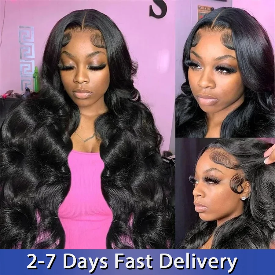 Brazilian Lace Frontal Wig Human Hair Glueless 6X4 Lace Front Wig Human Hair Pre Plucked Body Wave Glueless Human Hair Wigs