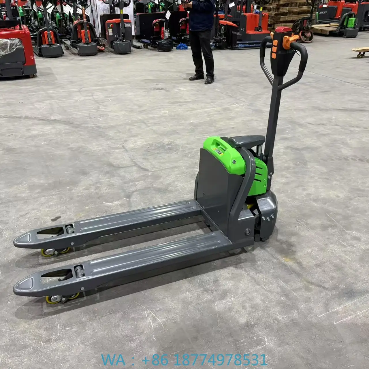 Hydraulic Pallet Truck Standalone Operation Pallet JackPallet Truck Cargo Lithium Power Pallet Jack 1500kgs 3300lb