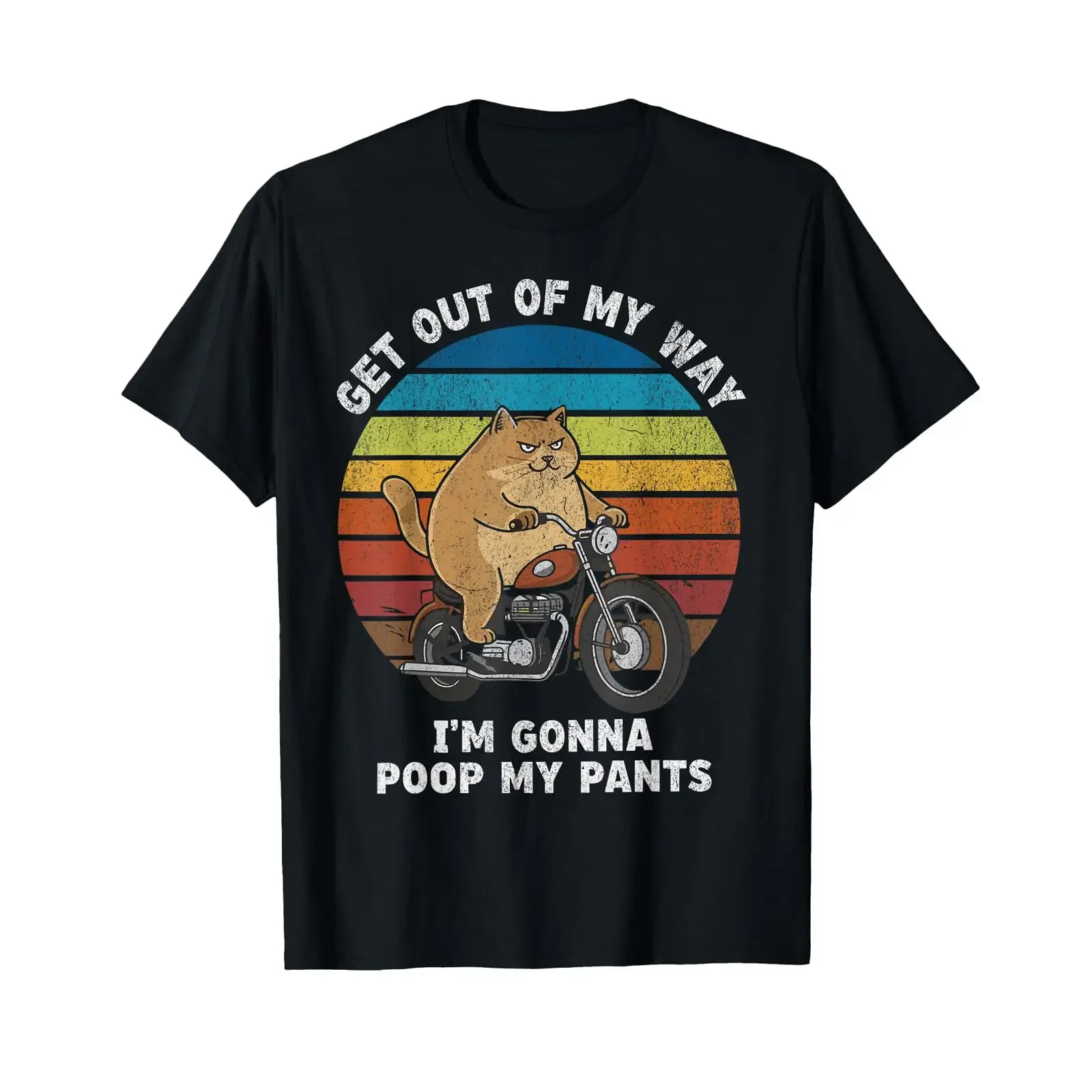Get Out of My Way Gonna Poop Pants Lustiger Humor für Erwachsene T Shirt vintage Washed Stretched Casual Unisex homme