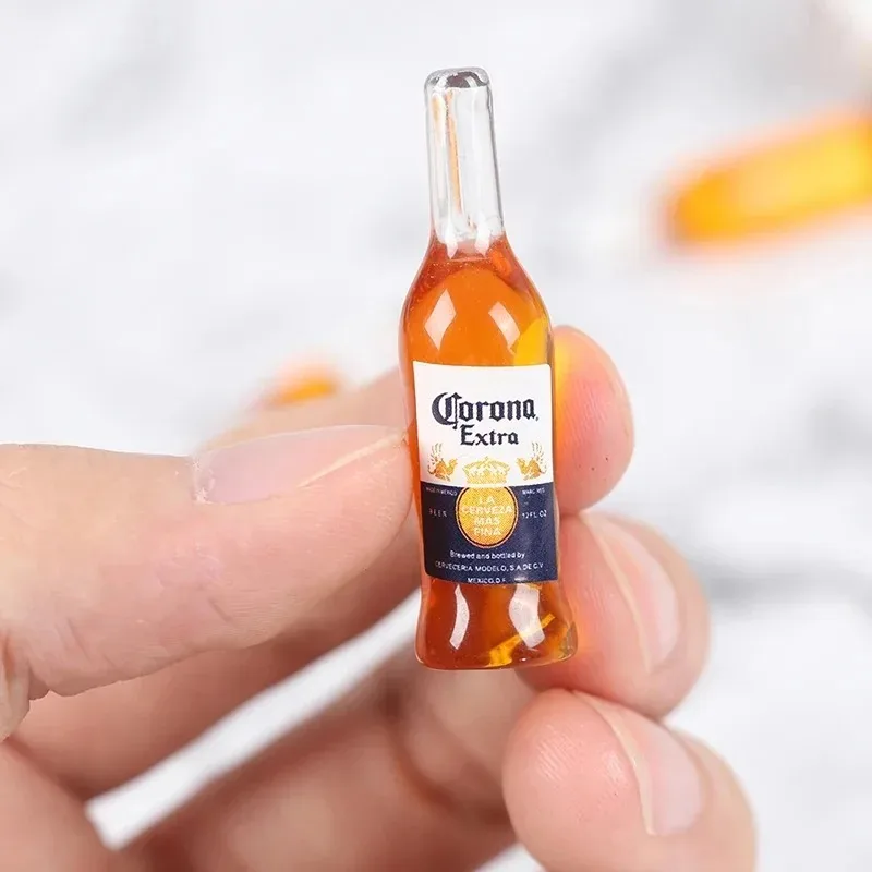 10 قطعة 1/12 دمية مصغرة الراتنج زجاجة محاكاة زجاجة النبيذ نموذج ألعاب أطفال الهدايا