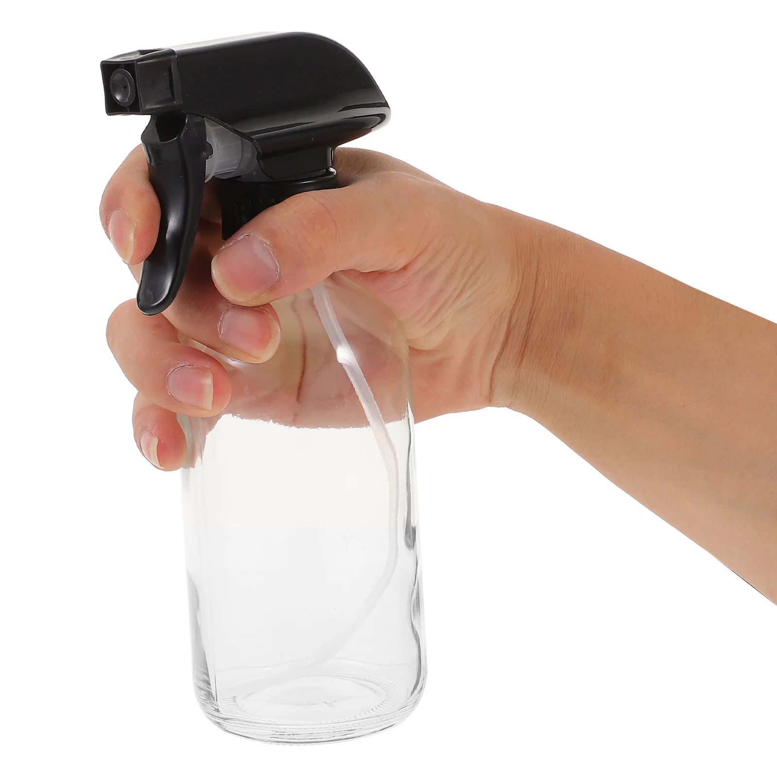 

2Pcs Spray Bottle Glass Big Capacity Transparent Hand Press Sprayer for Home Garden Salon Office Cleaning Hand Press Bottle