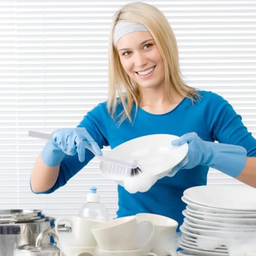 3 قطع فرشاة الأطباق الزاوية اليمنى فرشاة تنظيف المطبخ زجاجة فرشاة الحمام بالوعة المنزلية وعاء عموم حافة زوايا خطوط البلاط Cleani #6