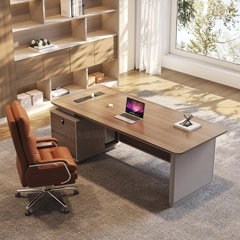 Escritorio de Oficina Minimalista, Estilo Europeo Moderno, Decoración para Escritorio de Computadora, Mueble de Oficina con Cajón, Muebles de Moda