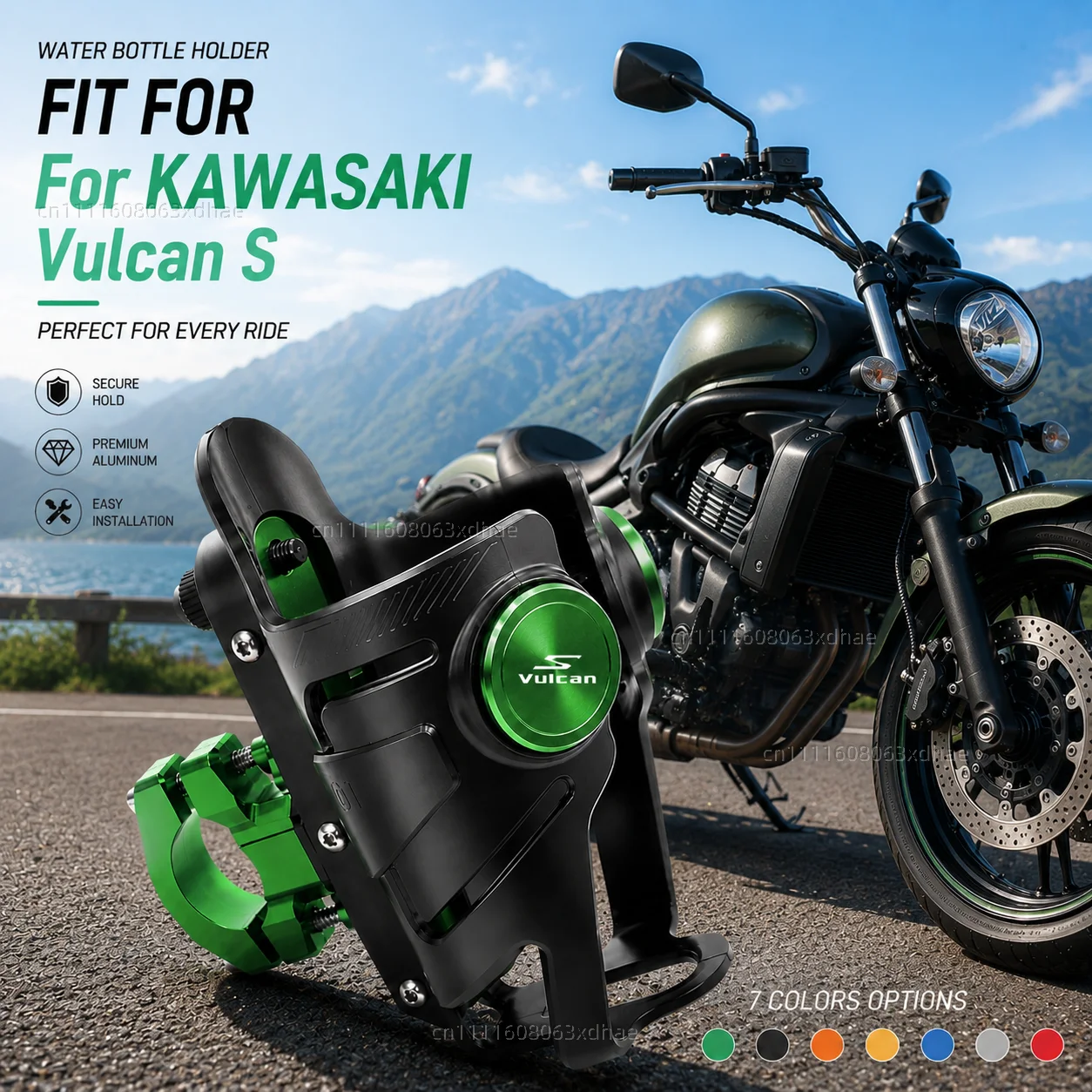 

Motorcycle Water Bottle Holder For KAWASAKI Vulcan S VN650 2015-2024 Coffee Beverage Tea Cup Support Modification Accessories