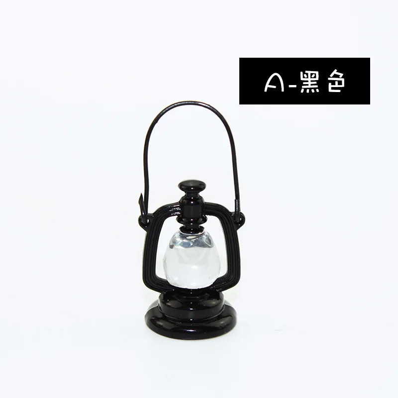 5 Colors Miniature Food Game Scene Model Doll House Accessories Mini Retro Oil Lamp Figurines Decoration Crafts Home Decor