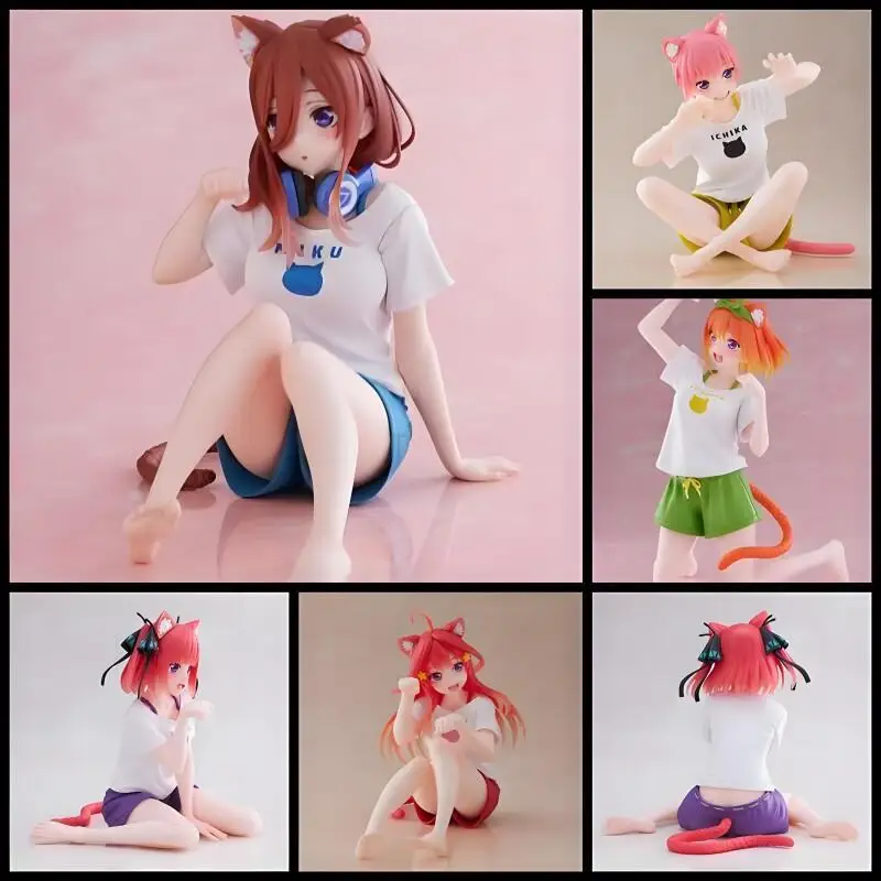 

Genuine Taito The Quintessential Quintuplets Nakano Ichika Nino Miku Yotsuba Itsuki Desktop Cute Anime Figure Model Toy Gift