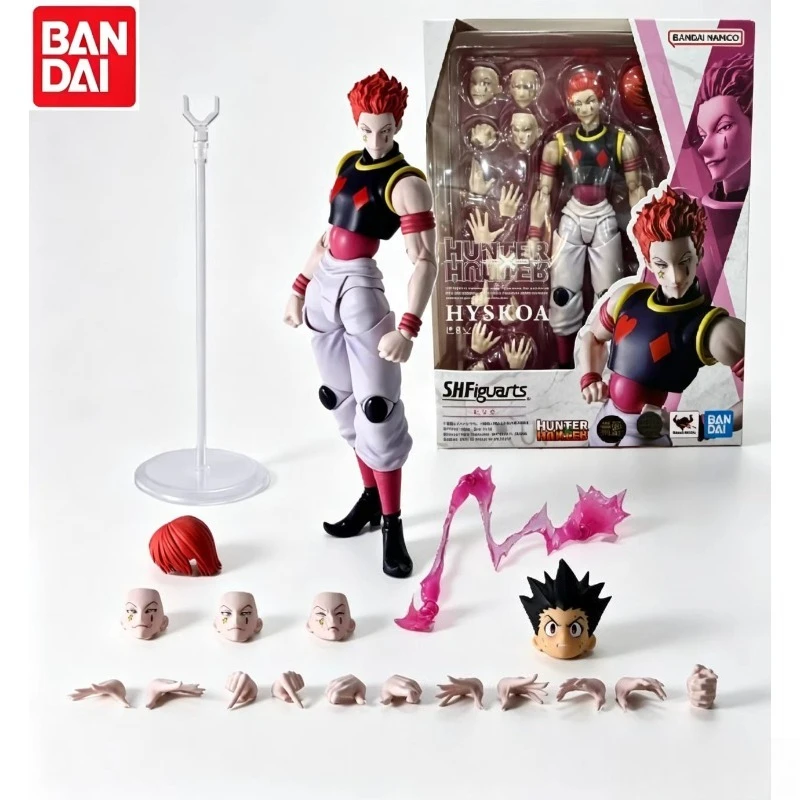 En stock! Neuf, dans sa boîte, 100% original, Bandai S.H.Figuarts Hunter × Hunter Hisoka Morow, figurines d'action d'anime, jouets, cadeaux.